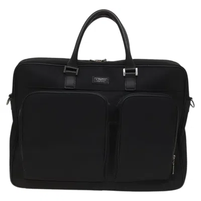 Pre-owned Burberry Black Label Black Nylon Briefcase Bag ()
