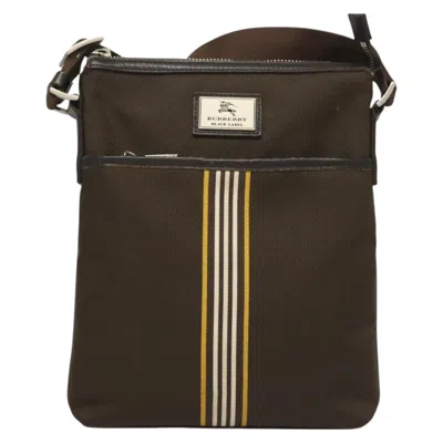 Pre-owned Burberry Black Label Brown Canvas Shoulder Bag ()