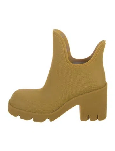 Pre-owned Burberry Black Label Rubber Rain Boots In Neutral
