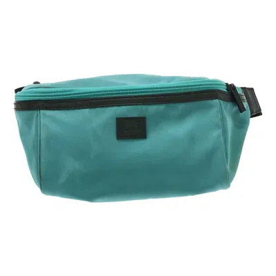 Pre-owned Burberry Black Label Turquoise Nylon Leather Shoulder Bag ()