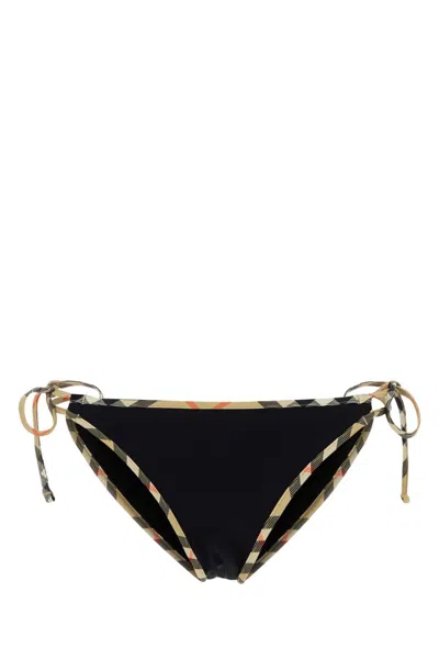 Burberry Black Lace Up Bikini