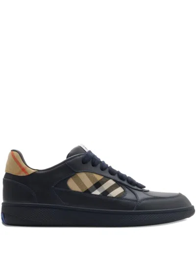 BURBERRY BLACK LACE UP SNEAKERS