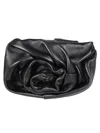 Burberry Black Lambskin With Rose Detailing Bag