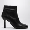 Burberry Baby 85 Leather Ankle Boots In Black