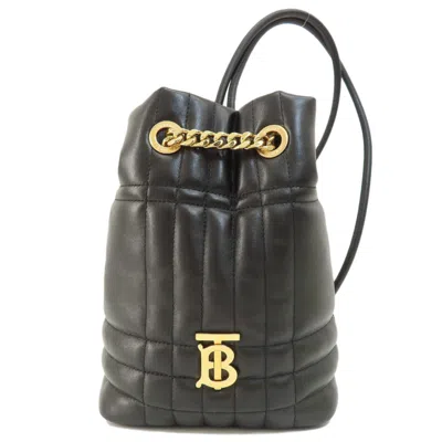 Pre-owned Burberry Black Leather Backpack ()