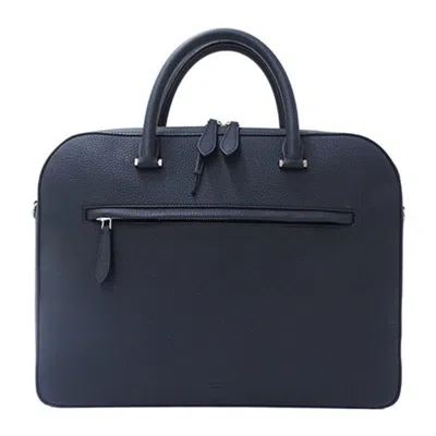 Pre-owned Burberry Black Leather Briefcase Handbag Shoulder Bag ()