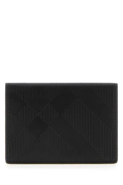 Burberry Black Leather Card Holder