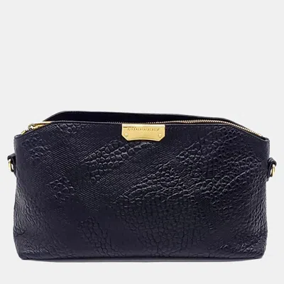 Pre-owned Burberry Black Leather Clutch