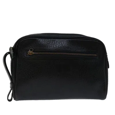 Pre-owned Burberry Black Leather Clutch Bag ()