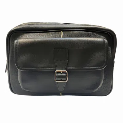 Pre-owned Burberry Black Leather Clutch Bag ()