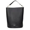 Burberry Black Leather Handbag In Black