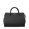 Burberry Black Leather Handbag In Black