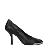 Burberry Pointed Toe Stiletto Metal Detail In Black