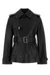 BURBERRY BLACK LEATHER JACKET