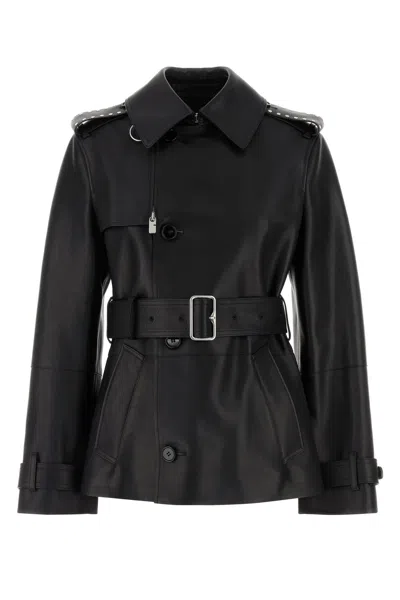 Burberry Women's Leather Jacket In Black