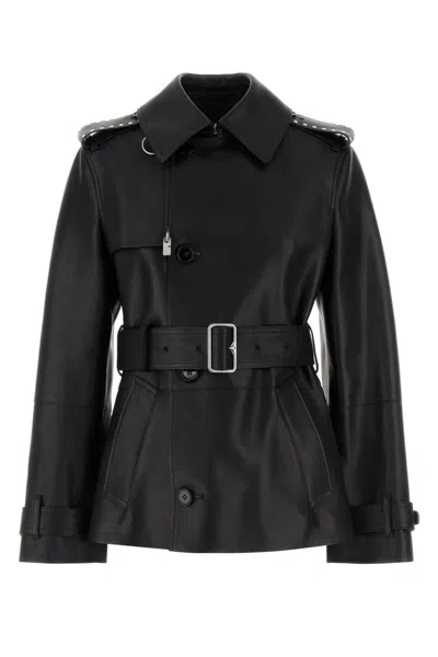 Burberry Women's Leather Jacket In Black