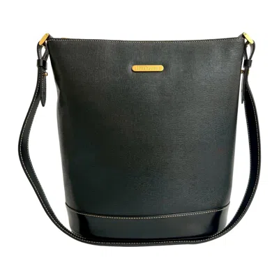 Pre-owned Burberry Black Leather Pochette Shoulder Bag ()