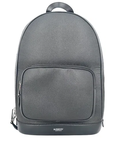 Pre-owned Burberry Black Leather Rocco Backpack (authentic Pre-loved)