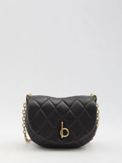 Burberry Black Leather Rocking Horse Shoulder Bag