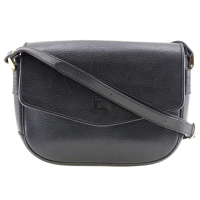 Pre-owned Burberry Black Leather Shoulder Bag ()