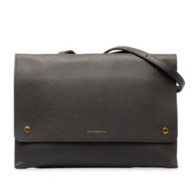 Pre-owned Burberry Black Leather Shoulder Bag ()