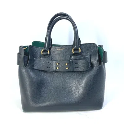 Pre-owned Burberry Black Leather Shoulder Bag ()