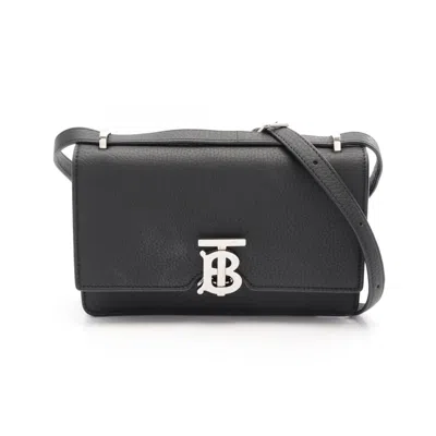 Pre-owned Burberry Black Leather Shoulder Bag ()