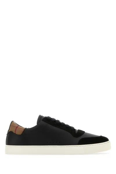 Burberry Black Leather Sneakers