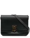 Burberry Black Leather Tb Crossbody (authentic Pre-loved) In Black