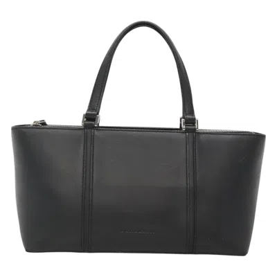 Pre-owned Burberry Black Leather Tote Bag ()