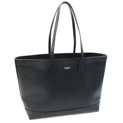Pre-owned Burberry Black Leather Tote Bag ()
