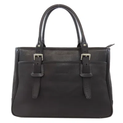 Pre-owned Burberry Black Leather Tote Bag ()