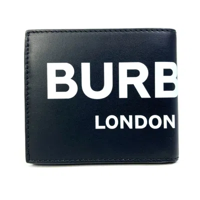 Pre-owned Burberry Black Leather Wallet (bi-fold) ()