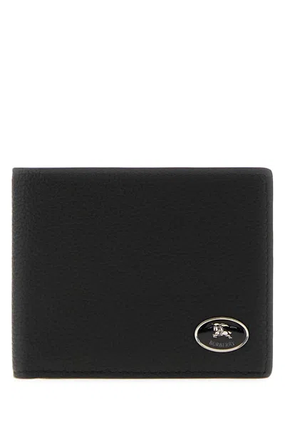 BURBERRY BURBERRY BLACK LEATHER WALLET MINI (11 CM X 8.5 CM)