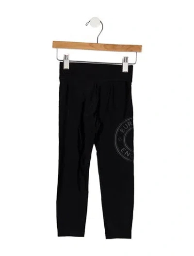Pre-owned Burberry Babies' Black Leggings With Elastic Waist