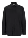 Burberry Logo-embroidered Polo Shirt In Black