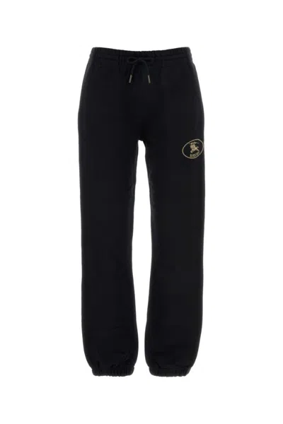 BURBERRY BLACK LOGO JOGGERS