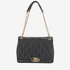 Burberry Black Logo Medium Shoulder Bag In Black