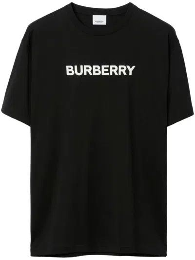 BURBERRY BLACK LOGO PRINT T-SHIRT