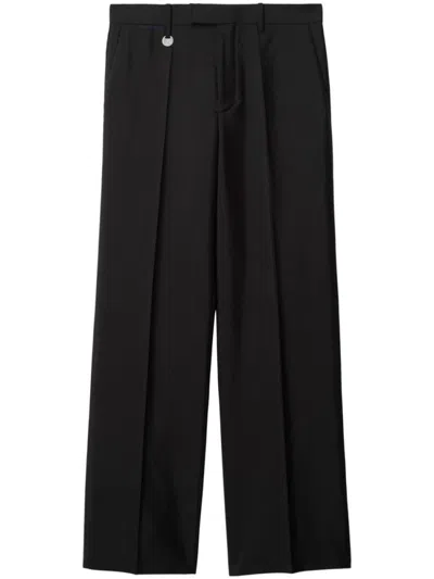 BURBERRY BLACK LOGO WIDE PANTS