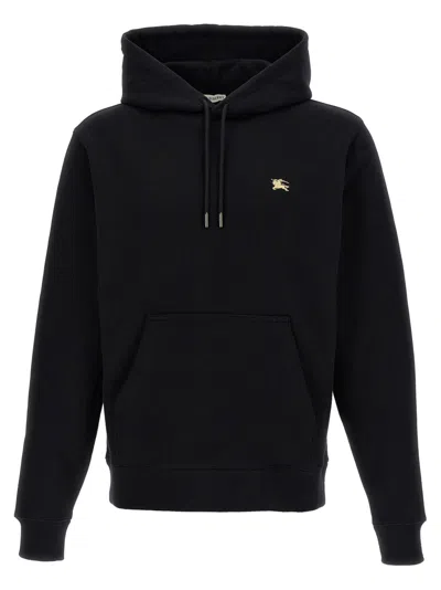 BURBERRY BLACK LONG SLEEVES LOGO HOODIE