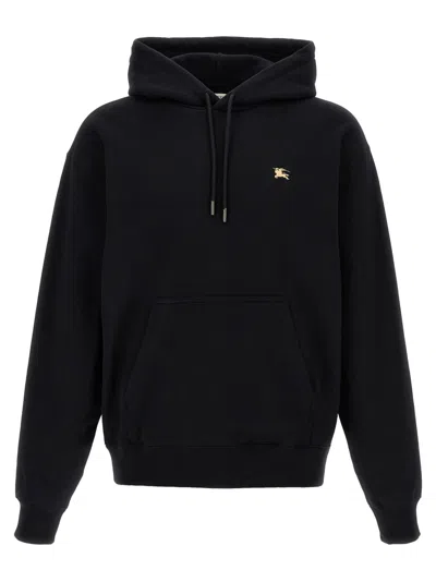 BURBERRY BLACK LONG SLEEVES LOGO HOODIE