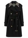 Burberry Mid-length Castleford Trench Coat In Black