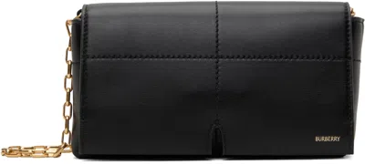 BURBERRY BLACK MINI SNIP CHAIN BAG