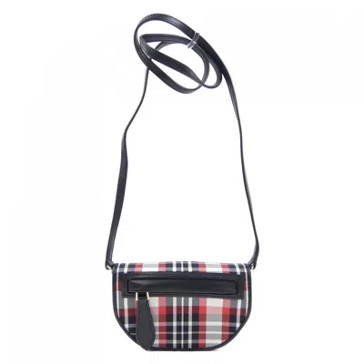 Pre-owned Burberry Black Multi-color Red Color White Handbag Pochette Shoulder Bag ()
