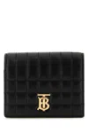 Burberry Lola Quilted Leather Wallet In Black