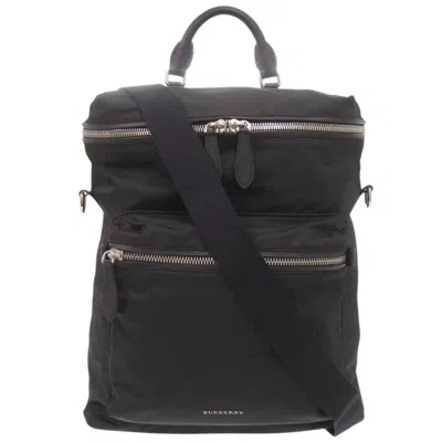 Pre-owned Burberry Black Nylon Backpack ()
