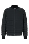 Burberry Dalham Down Jacket With Ekd Patch In Black