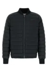 Burberry Black Polyester Down Jacket In Black