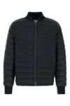 Burberry Dalham Down Jacket With Ekd Patch In Black